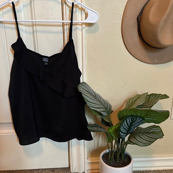 wild fable black ruffle tank top - Picture 1 of 4